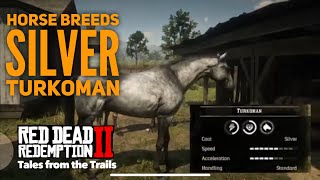 Red Dead Redemption 2 Horse Breeds Silver Turkoman [upl. by Gayelord]