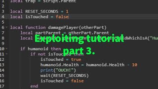 Roblox Exploiting Scripting Part 2  Semi Advanced [upl. by Anahsat851]