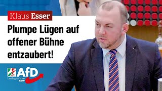 Plumpe Lügen auf offener Bühne entzaubert – Klaus Esser AfD [upl. by Ahsiym]