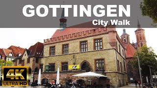 GOTTINGEN CITY WALKING TOUR  4K UHD  ⛅  🇩🇪  GERMANY [upl. by Annayehc331]