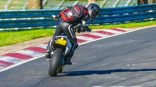 The REAL HEROES of the NÜRBURGRING Bikers Compilation 2023 Touristenfahrten Nordschleife Part 2 [upl. by Llevol]