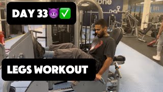 Day 33🔥100 days challenge  legs workout  Hounslow  the gym group  London  teluguvaduts [upl. by Yrolam]