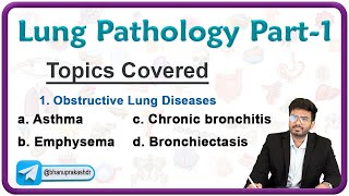 Lung Pathology Part  1  Asthma Chronic Bronchitis Emphysema and Bronchiectasis [upl. by Naples]