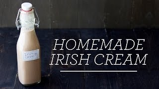 Homemade Irish Cream  5 Minute Recipe [upl. by Ahtelra]