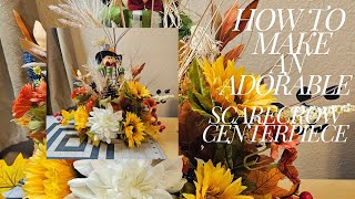 DIY FALL FARMHOUSE SCARECROW DIY DECOR  Fall Scarecrow DIY scarecrow burlapali falldecor [upl. by Olivann]