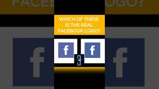 WHICH OF THESE IS THE REAL FACEBOOK LOGO shorts [upl. by Swetlana90]