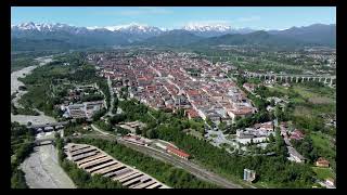 Cuneo  Piemonte Italy  4K Aerial drone [upl. by Nollaf771]