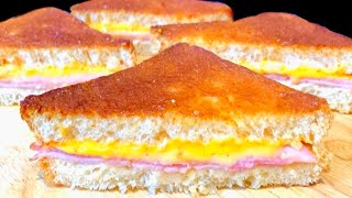 HOW TO COOK GRILLED HAM amp CHEESE SANDWICH IN THE AIR FRYER  Easy recipe [upl. by Kylstra]