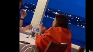 SECRET RECORDING AFRA SARACOGLU AND MERT RAMAZAN DEMIR IN RESTAURANT😱 [upl. by Dalt]