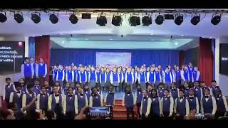 Sharjah Monthi Fest 2024 90Kids from Different parts singing konkani song [upl. by Dena149]