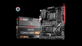 MSI B450 TOMAHAWK MAX Motherboard Unboxing and Overview [upl. by Olrak979]