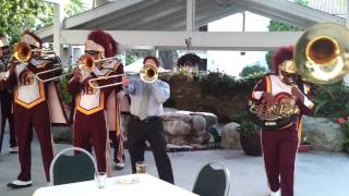 USC Trojan Marching Band  Wedding Gig [upl. by Acissev]