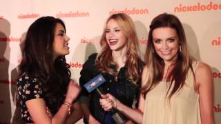 Samantha Boscarino amp Halston Sage Interview  2012 Nickelodeon Upfronts [upl. by Damiano]