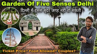 Garden of five senses delhi  the garden of five senses saket new delhi  ticket timing location [upl. by Acassej]