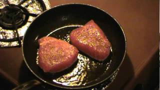 Pan Seared Tuna Steaks IQF Grade [upl. by Savell350]