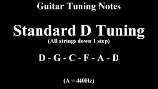 Guitar Tuning Notes  1 Step Down [upl. by Akirea687]