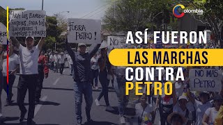 Marchas en contra del Gobierno de Gustavo Petro en las principales ciudades del país [upl. by Tehc]