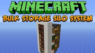 Minecraft Bulk Storage Silo System Tutorial [upl. by Jay731]