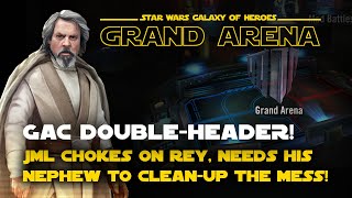 How NOT to beat Rey with JML  SWGOH Grand Arena [upl. by Lertnahs]