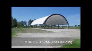 BRITESPAN Building Systems 50 x 84 Atlas Building being Constructed [upl. by Fotina]