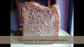 Receta de Pan integral con centeno en panificadora Muy bueno Como preparar paso a paso [upl. by Asus]