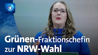 Nach der Landtagswahl in NRW Interview mit der GrünenBundestagsfraktionsvorsitzenden Dröge [upl. by Puklich]