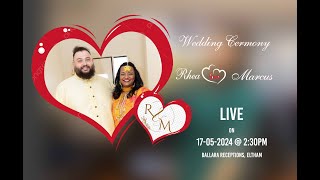 RHEA AND MARCUS l WEDDING CERMONY l 17052024 l LIVE  230PM [upl. by Jaquenetta730]