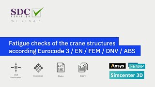 Fatigue checks of the crane structures according Eurocode 3 EN 13001 FEM 1 001 using SDC Verifier [upl. by Naoma]