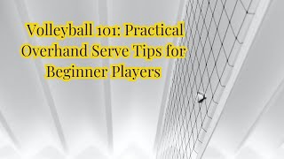 1 Tip for Every Volleyball Serve [upl. by Natye16]