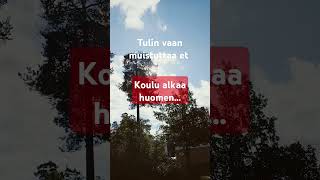 kesäloma koulu kesä shorts trending foryou sad school sun music relatable [upl. by Acinomahs]