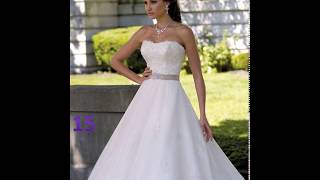 MIRA ESTOS 15 VESTIDOS DE NOVIA SENCILLOS Y ELEGANTES LUCIRAS COMO UNA PRINCESA [upl. by Hilly460]