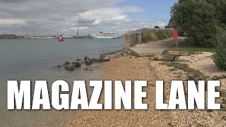 Magazine Lane  deep water shore fishing mark near Southampton Hampshire England [upl. by Urd]