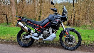 Aprilia Tuareg 660  Atreides black 2024  Walkaround amp Startup [upl. by Vince702]