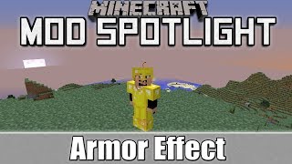 Minecraft Mod Spotlight Armor Effect 162164 [upl. by Icram]