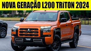 NOVA GERAÇÃO DA MITSUBISHI L200 TRITON 2024 FOI APRESENTADA COM MAIS DE 200 CV CONFIRA [upl. by Custer926]