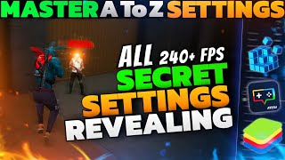 Revealing  All Master SECRET Settings For BlueStacks 5 Free Fire PC  Bluestacks 5  MSI 5 [upl. by Otrebcire]