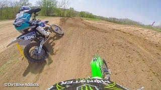 Austin Forkner vs Chase Sexton  SuperMini 2 Stroke  Dirt Bike Addicts [upl. by Theodor]