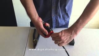 How to Strip an RG6 Coax Cable [upl. by Ulland654]