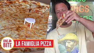 Barstool Pizza Review  La Famiglia Pizza Colonie NY [upl. by Leihcim379]