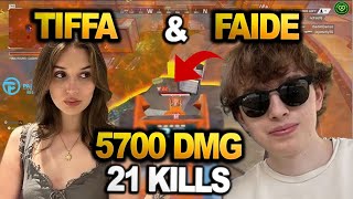 Faide Plays Apex with His Girlfriend TiffaJessi FAIDE 5700 DMG 21 Kills  Movement God [upl. by Hezekiah]