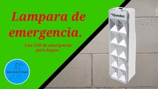 Lámpara de emergencia para el hogar [upl. by Brady]