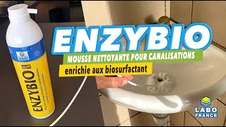 Nettoyer entretenir et désodoriser les canalisations avec la mousse ENZYBIO LABO FRANCE [upl. by Aizahs610]