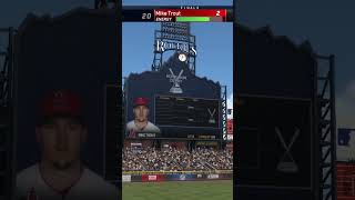 Mike Trout Homers Off The Scoreboard foryou fypシ fyp youtubeshorts bruhvz9157 mlbb mlb [upl. by Genet]