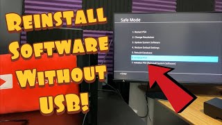 How to Reinstall PS4 System Software Without USB Easy  PS4 Update 800 Error Fix [upl. by Yunfei768]