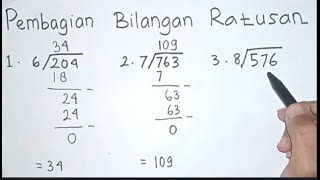 BELAJAR MATEMATIKA KELAS 3 SD TENTANG PEMBAGIAN RATUSAN DENGAN POROGAPIT [upl. by Aikimat]