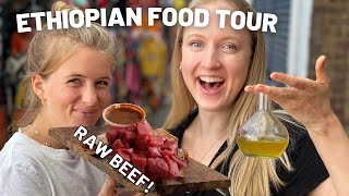 Ethiopian Food and Coffee Tour in London Injera Door Wat Coffee Ceremony and more 🇪🇹 🇬🇧 [upl. by Puklich165]