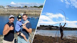 Gilthead Bream Fishing at Hayle Pool and estuary Cornwall  Meeting up The Fish Locker [upl. by Eirolam]