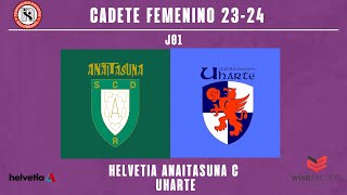 CF  LIGA  2º FASE  J01  Helvetia Anaitasuna C vs Uharte 20232024 [upl. by Maghutte]