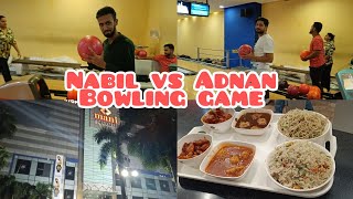 MANI SQUARE BOWLING GAME CHALLENGE NABIL VS ME WHO WILL WIN  CHECK OUT MY NEW VLOG [upl. by Atikat]