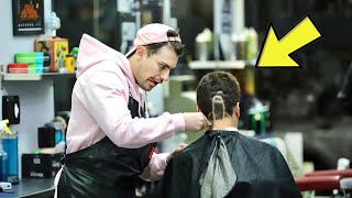 FAKE BARBER PRANK  GIVING STRANGERS BAD HAIRCUTS [upl. by Bret58]